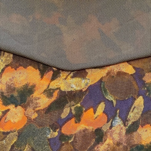 🔥SALE🔥LOGO LAYERS BY LORI GOLDSTEIN SHEER MESH LONG SLEEVE PRINT TOP SZ L - Picture 11 of 12